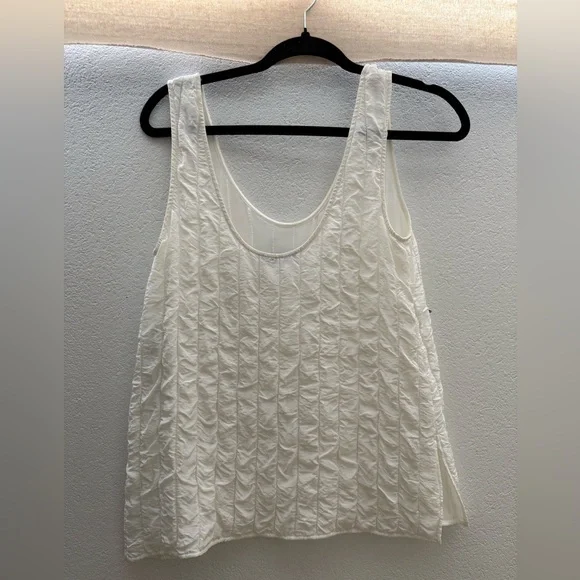 Nina Ricci Ivory Textured Tank - Picture 2 of 5